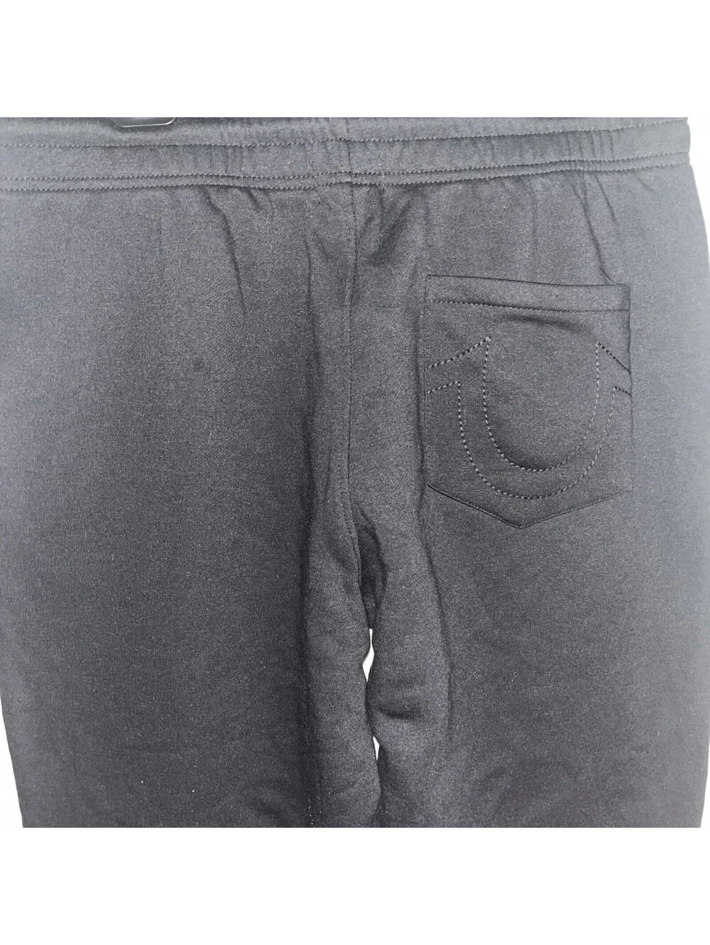 True Religion Embroidered Patch Jogger Men’s Large Jet Black MSRP $114